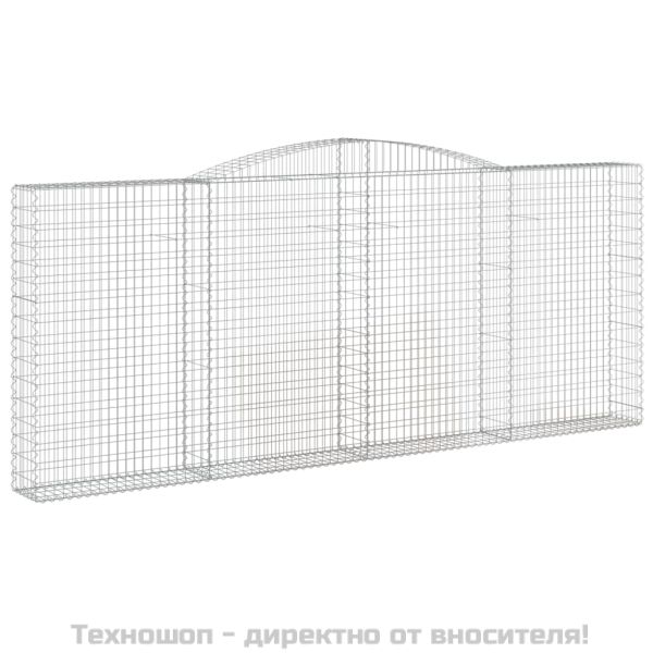 Габионни кошници арка 2 бр 400x30x160/180 см поцинковано желязо