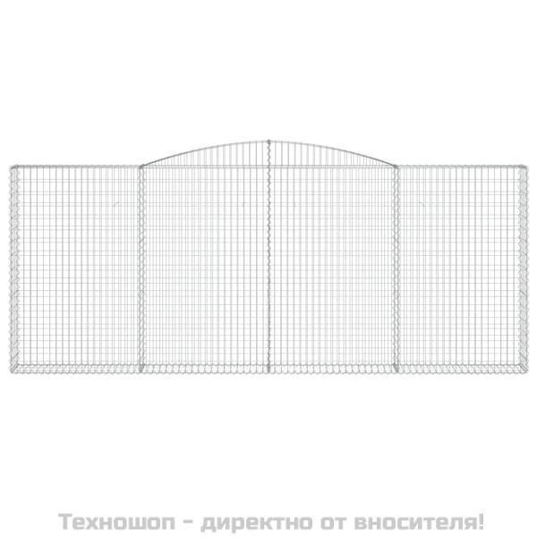 Габионни кошници арка 2 бр 400x30x160/180 см поцинковано желязо