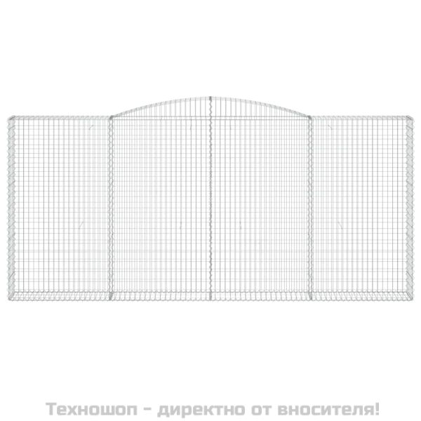 Габионни кошници арка 3 бр 400x30x180/200 см поцинковано желязо