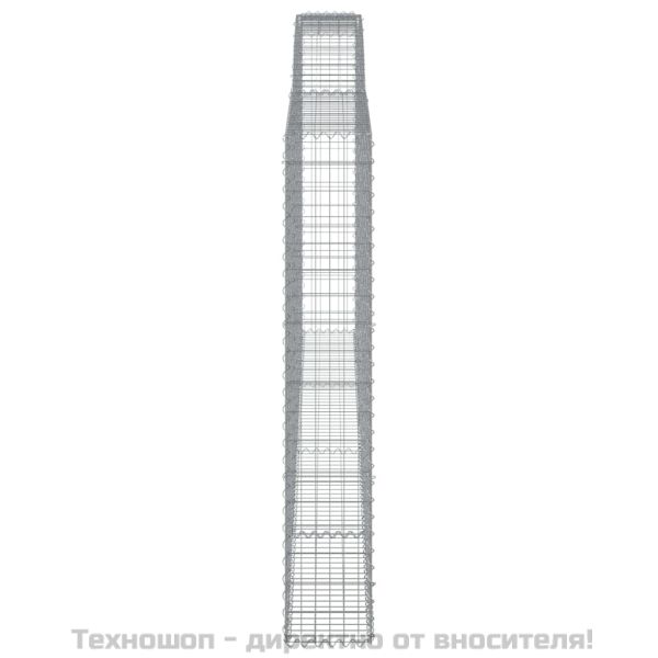 Габионни кошници арка 3 бр 400x30x180/200 см поцинковано желязо