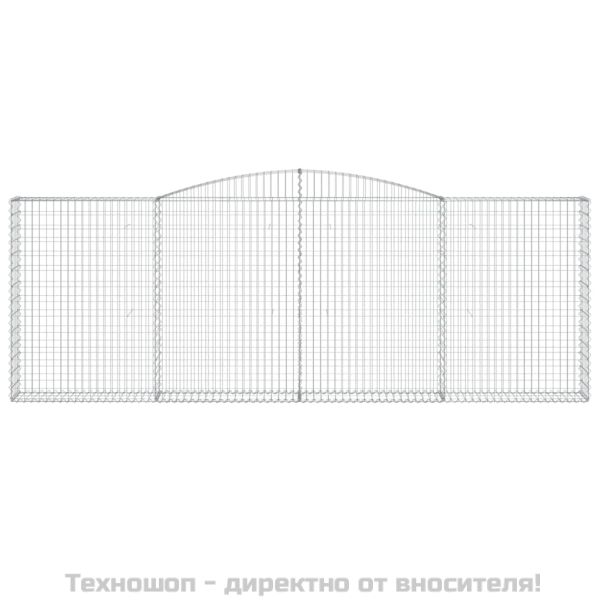 Габионни кошници арка 2 бр 400x30x140/160 см поцинковано желязо