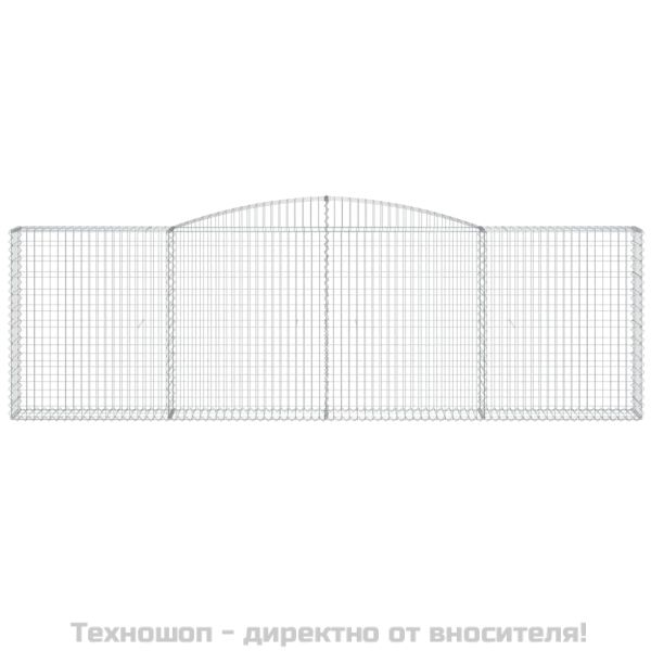 Габионни кошници арка 7 бр 400x30x120/140 см поцинковано желязо