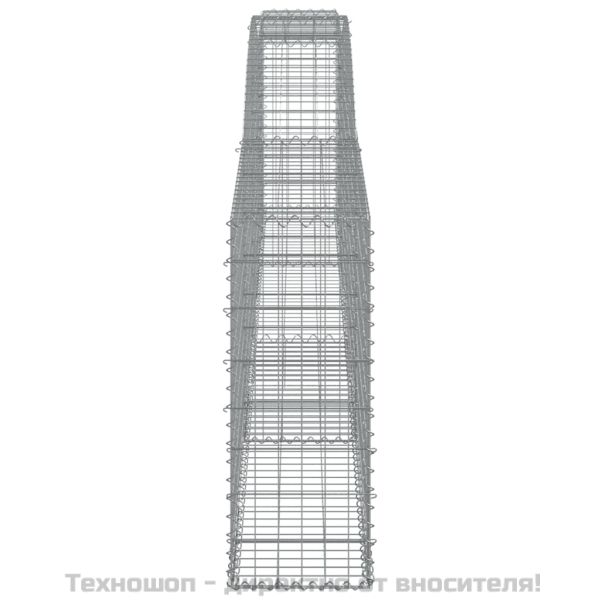 Габионни кошници арка 9 бр 400x30x80/100 см поцинковано желязо