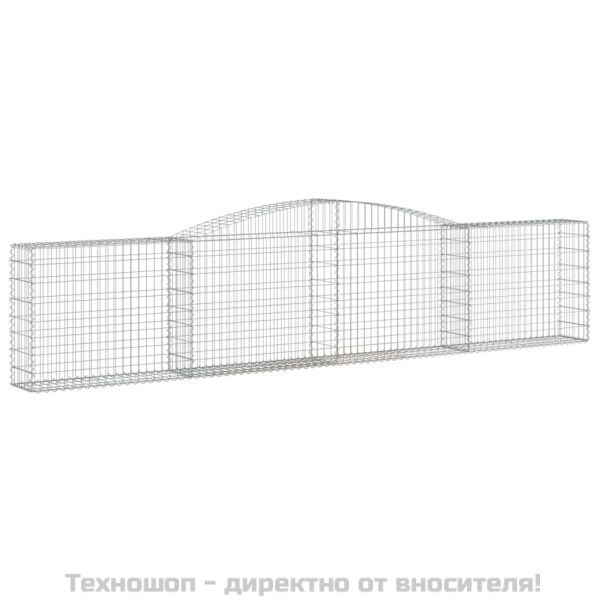 Габионни кошници арка 15 бр 400x30x80/100 см поцинковано желязо