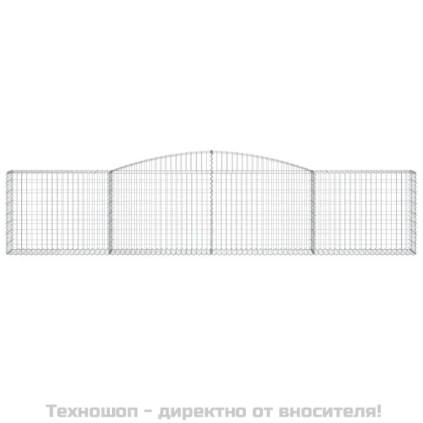 Габионни кошници арка 15 бр 400x30x80/100 см поцинковано желязо