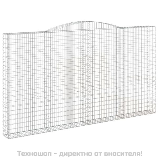 Габионни кошници арка 2 бр 400x30x220/240 см поцинковано желязо