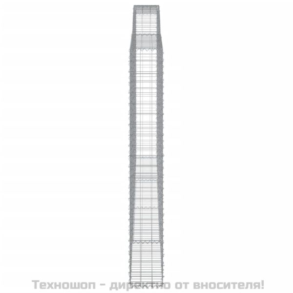 Габионни кошници арка 2 бр 400x30x220/240 см поцинковано желязо