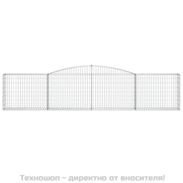Габионни кошници арка 6 бр 400x30x80/100 см поцинковано желязо