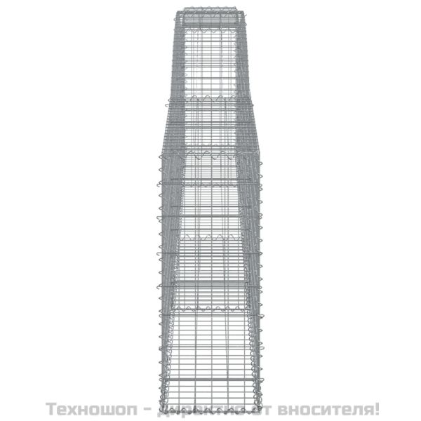 Габионни кошници арка 6 бр 400x30x80/100 см поцинковано желязо