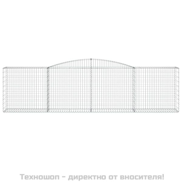 Габионни кошници арка 6 бр 400x50x100/120 см поцинковано желязо