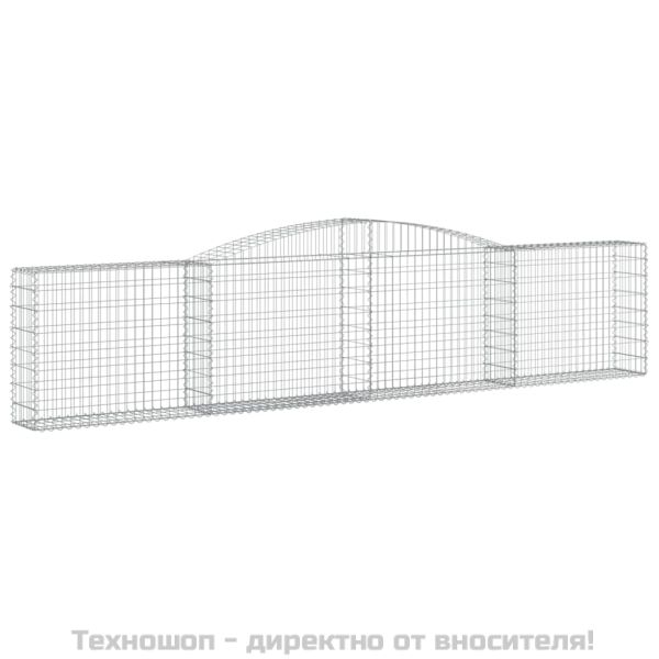 Габионни кошници арка 7 бр 400x30x80/100 см поцинковано желязо