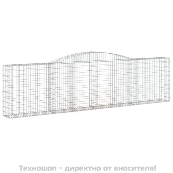 Габионни кошници арка 4 бр 400x30x100/120 см поцинковано желязо