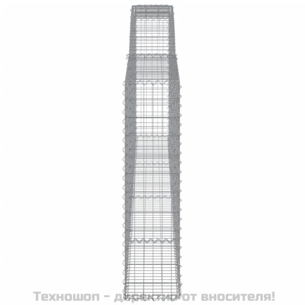 Габионни кошници арка 4 бр 400x30x120/140см поцинковано желязо