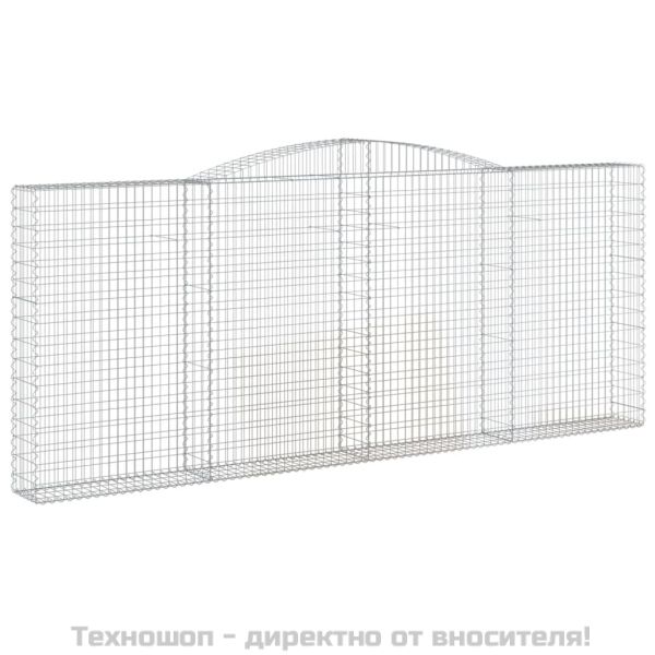 Габионни кошници арка 3 бр 400x30x160/180 см поцинковано желязо