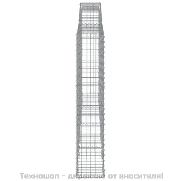 Габионни кошници арка 3 бр 400x30x160/180 см поцинковано желязо