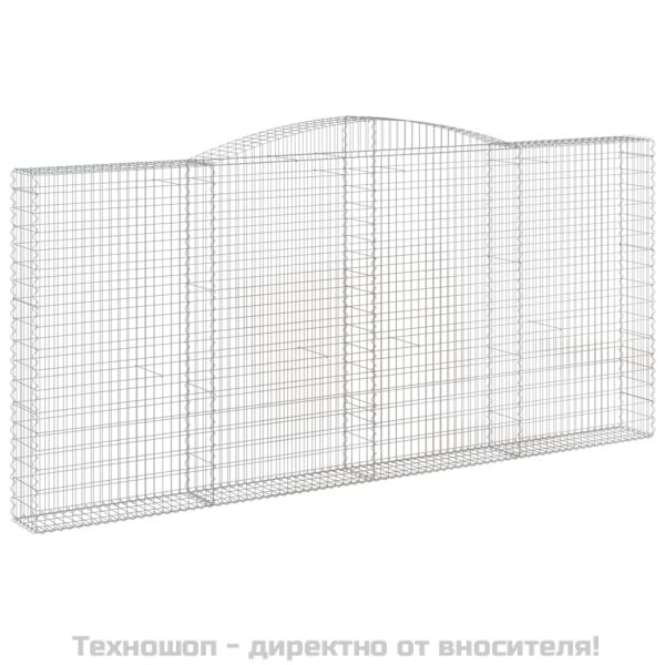 Габионни кошници арка 4 бр 400x30x180/200 см поцинковано желязо