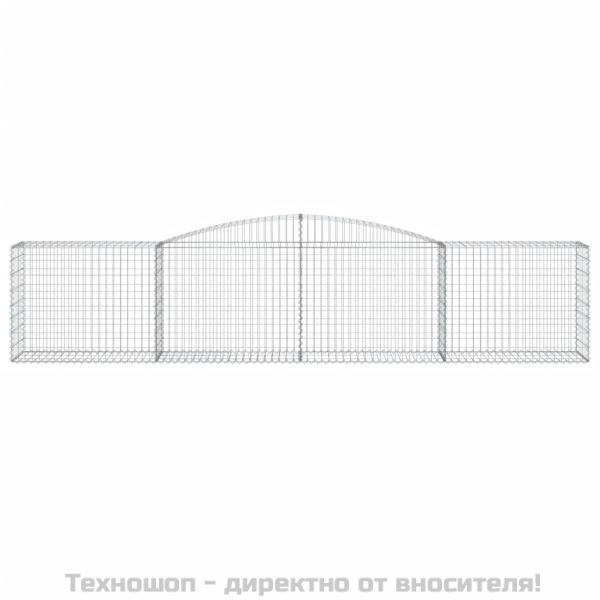 Габионни кошници арка 15 бр 400x50x80/100 см поцинковано желязо
