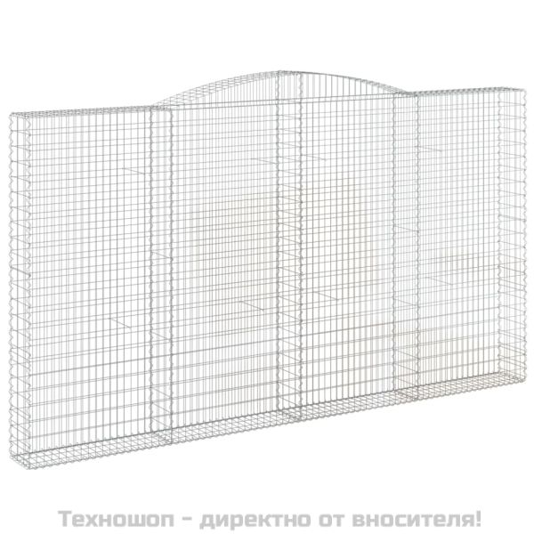 Габионни кошници арка 4 бр 400x30x220/240 см поцинковано желязо