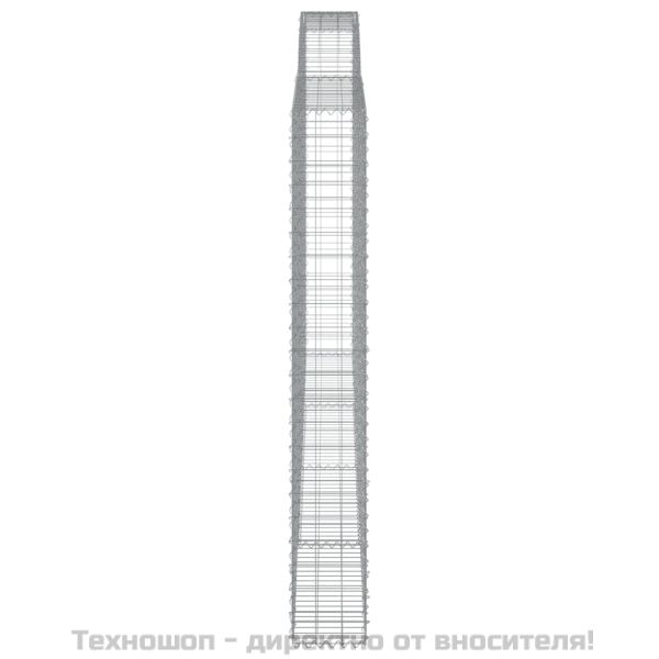 Габионни кошници арка 4 бр 400x30x220/240 см поцинковано желязо