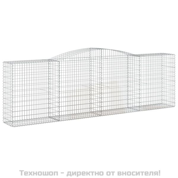 Габионни кошници арка 9 бр 400x50x120/140 см поцинковано желязо