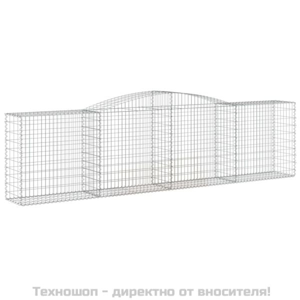 Габионни кошници арка 9 бр 400x50x100/120 см поцинковано желязо