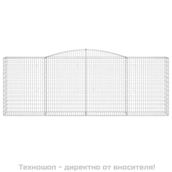 Габионни кошници арка 9 бр 400x50x140/160 см поцинковано желязо