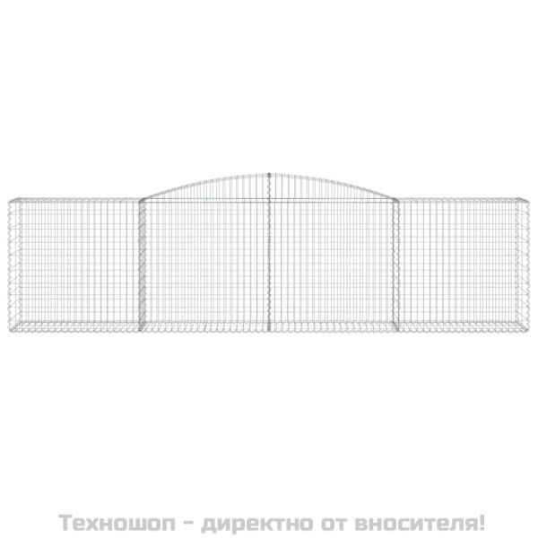 Габионни кошници арка 2 бр 400x50x100/120 см поцинковано желязо