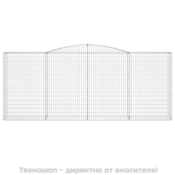 Габионни кошници арка 4 бр 400x50x160/180 см поцинковано желязо