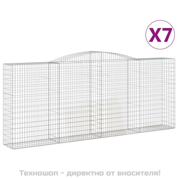Габионни кошници арка 7 бр 400x50x160/180 см поцинковано желязо