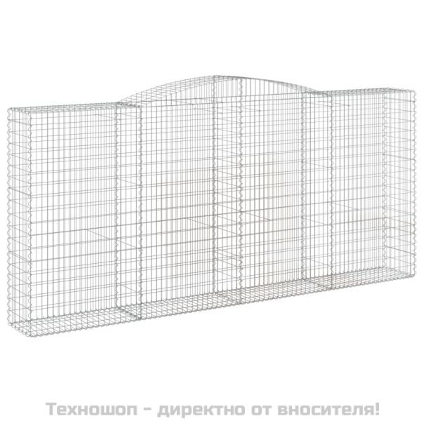 Габионни кошници арка 2 бр 400x50x180/200 см поцинковано желязо