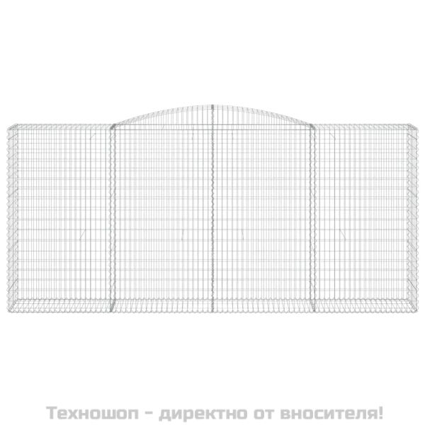 Габионни кошници арка 2 бр 400x50x180/200 см поцинковано желязо