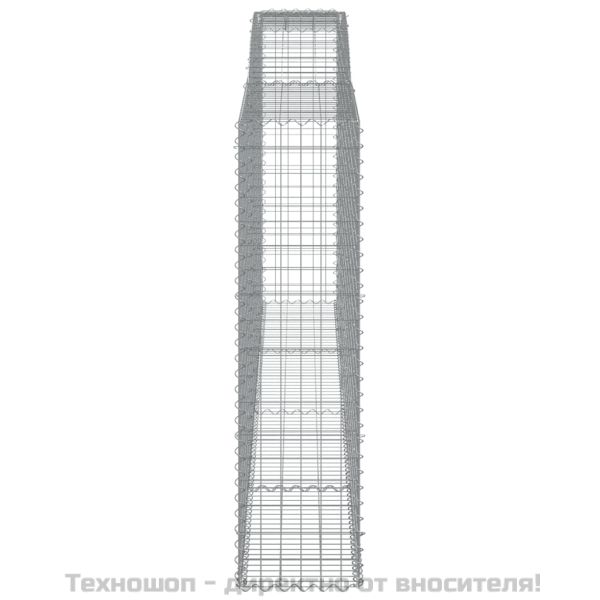 Габионни кошници арка 2 бр 400x50x180/200 см поцинковано желязо