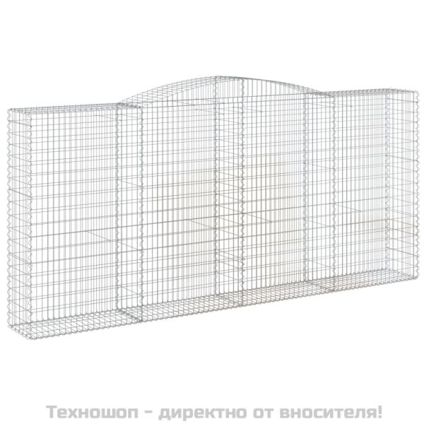 Габионни кошници арка 3 бр 400x50x180/200 см поцинковано желязо