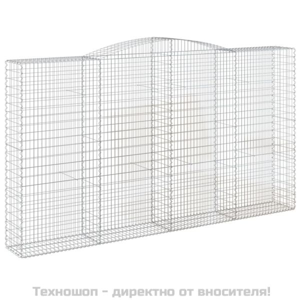 Габионни кошници арка 2 бр 400x50x220/240 см поцинковано желязо