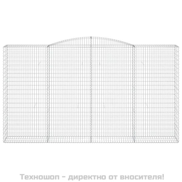 Габионни кошници арка 2 бр 400x50x220/240 см поцинковано желязо