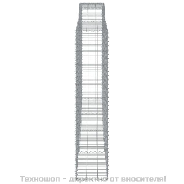 Габионни кошници арка 2 бр 400x50x220/240 см поцинковано желязо