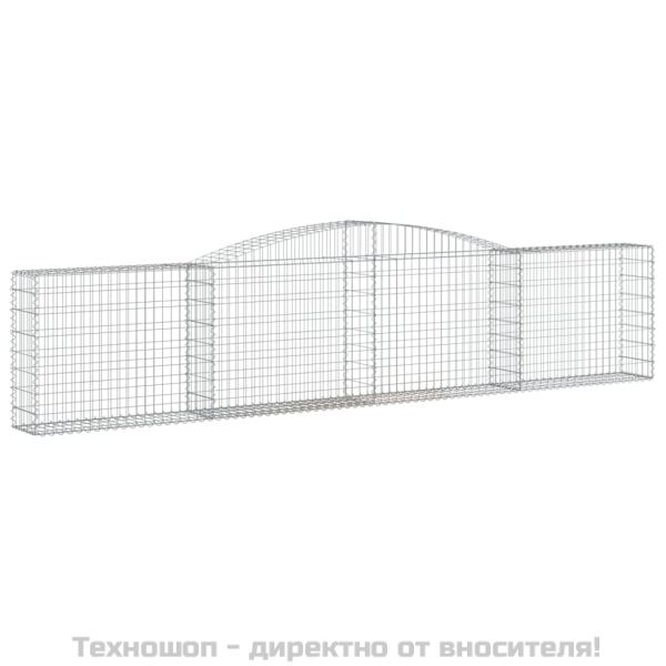 Габионни кошници арка 4 бр 400x30x80/100 см поцинковано желязо