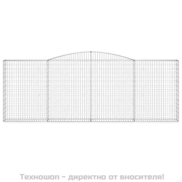 Габионни кошници арка 6 бр 400x30x140/160 см поцинковано желязо