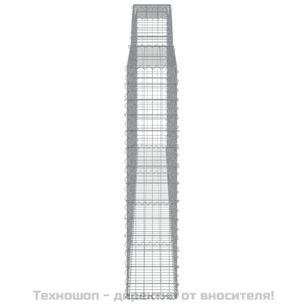 Габионни кошници арка 6 бр 400x30x140/160 см поцинковано желязо