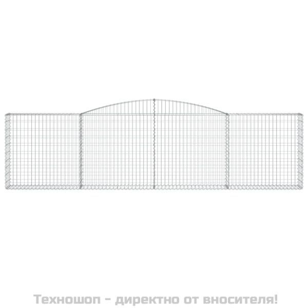 Габионни кошници арка 6 бр 400x30x100/120 см поцинковано желязо