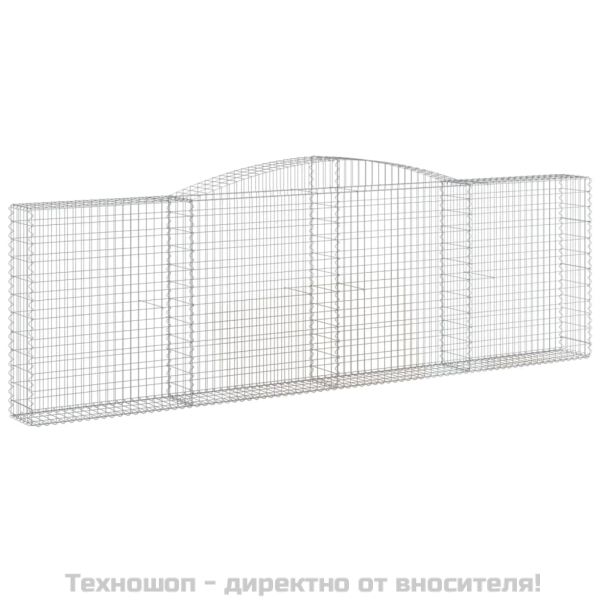 Габионни кошници арка 8 бр 400x30x120/140 см поцинковано желязо