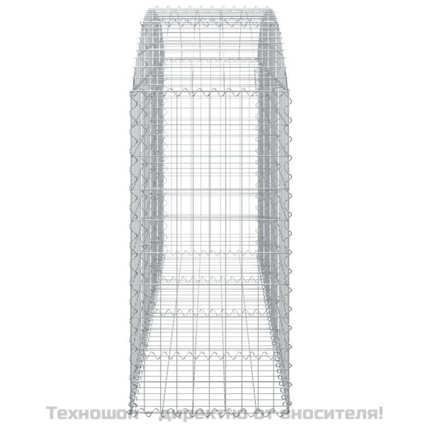 Дъговидна габионна кошница 200x50x100/120 см поцинковано желязо
