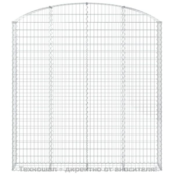 Дъговидна габионна кошница 200x30x200/220 см поцинковано желязо