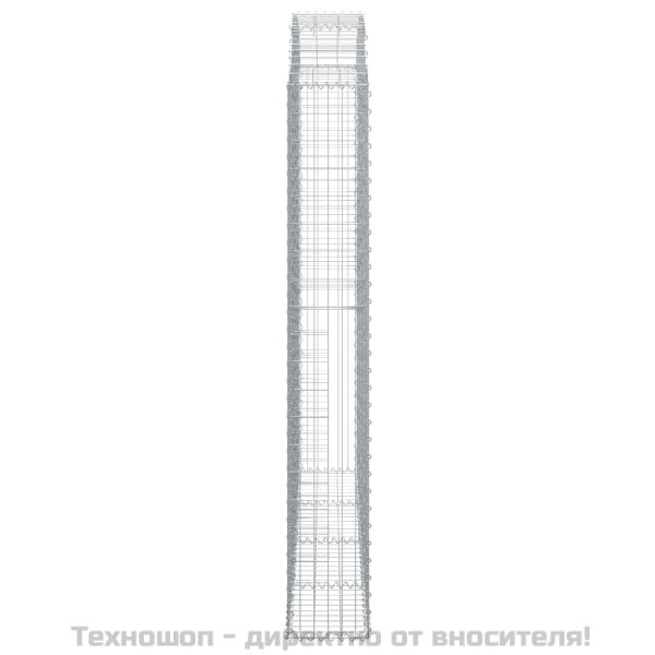 Дъговидна габионна кошница 200x30x200/220 см поцинковано желязо