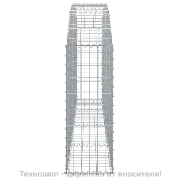 Дъговидна габионна кошница 200x30x80/100 см поцинковано желязо