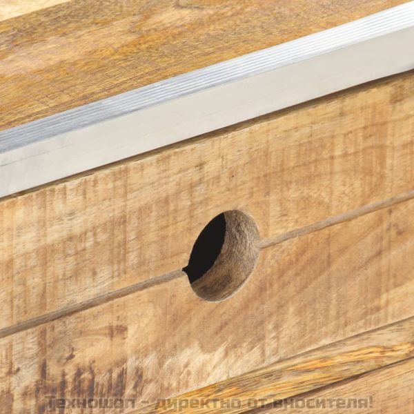 Маса за кафе, 89x59x33 см, грубо мангово дърво масив