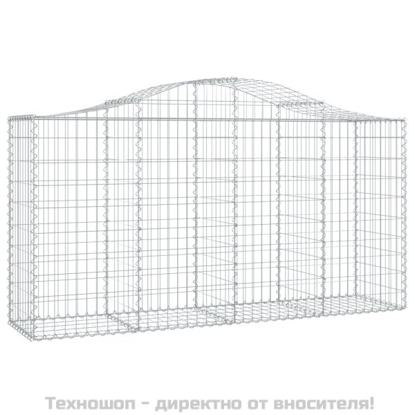 Габионни кошници арка 3 бр 200x50x100/120 см поцинковано желязо