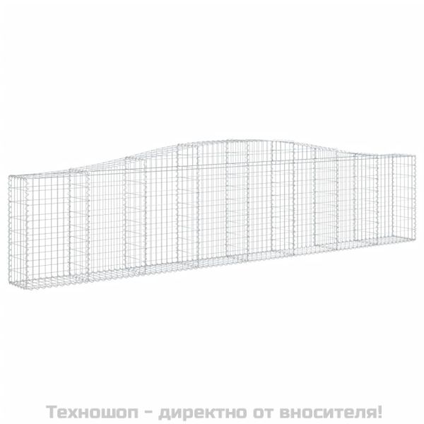 Габионни кошници арка 8 бр 400x30x80/100 см поцинковано желязо