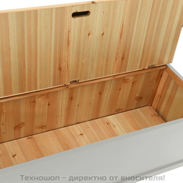 Пейка сива 107x45x75,5 см масивна ела