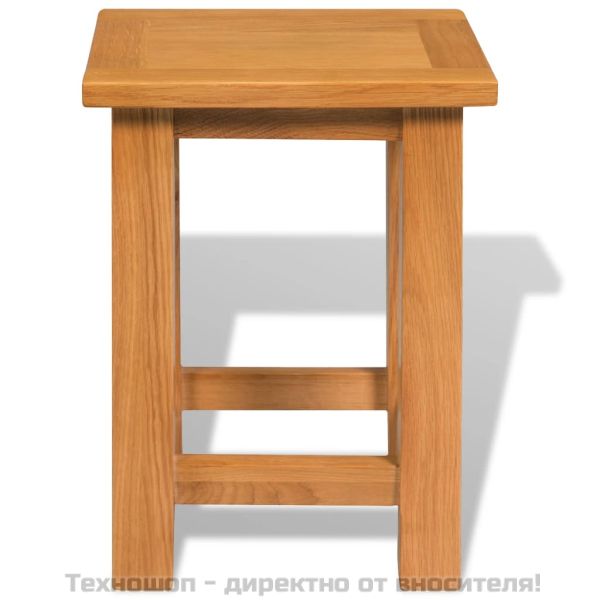 Крайни маси, 2 бр, 27x24x37 см, масивно дъбово дърво